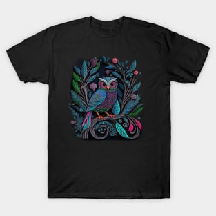 Night owl paper cut T-Shirt